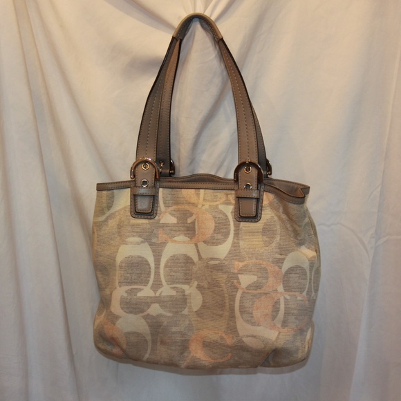 Coach 19268 F19268 Soho Signature Optic Linen Purse - Picture 3 of 7